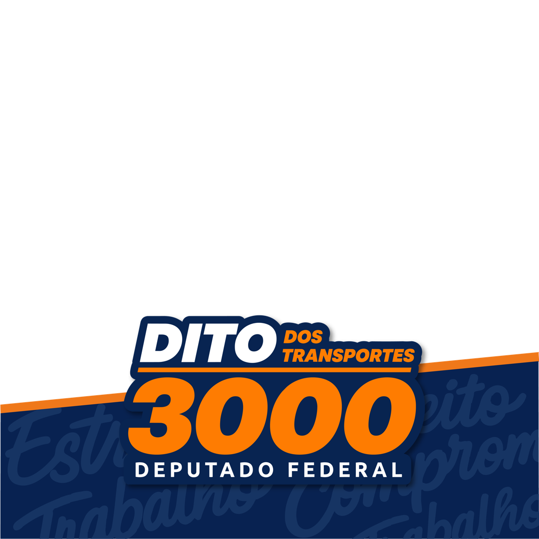 Moldura oficial Dito dos Transportes 3000